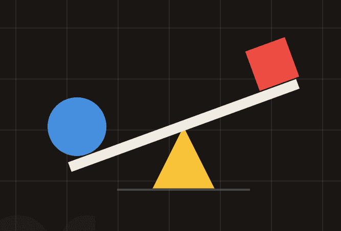 The hero shapes finding the fulcrum